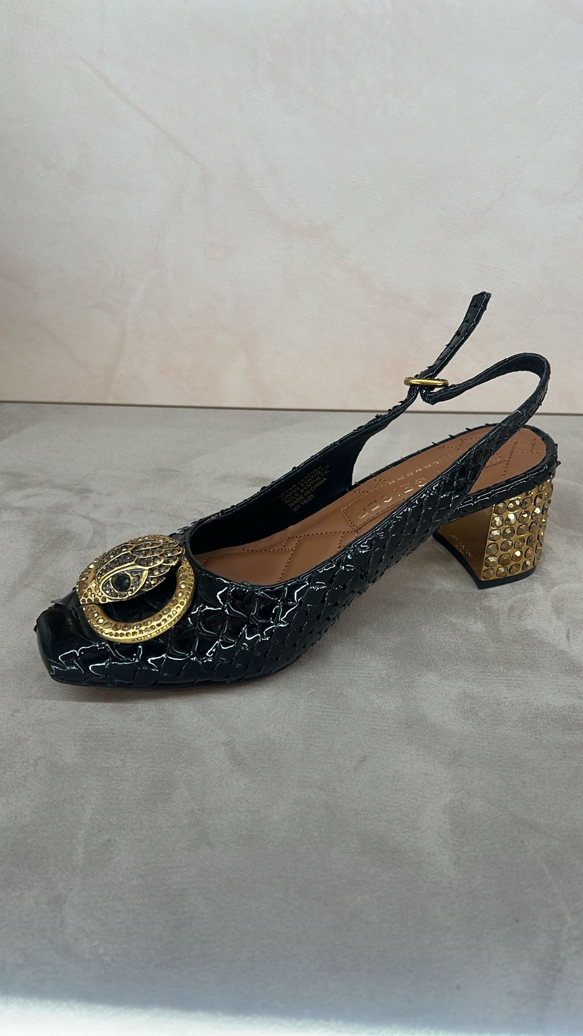 英國代購 -KG Kurt Geiger CHELSEA BLOCK SLINGBACK 鷹嘴扣高跟鞋