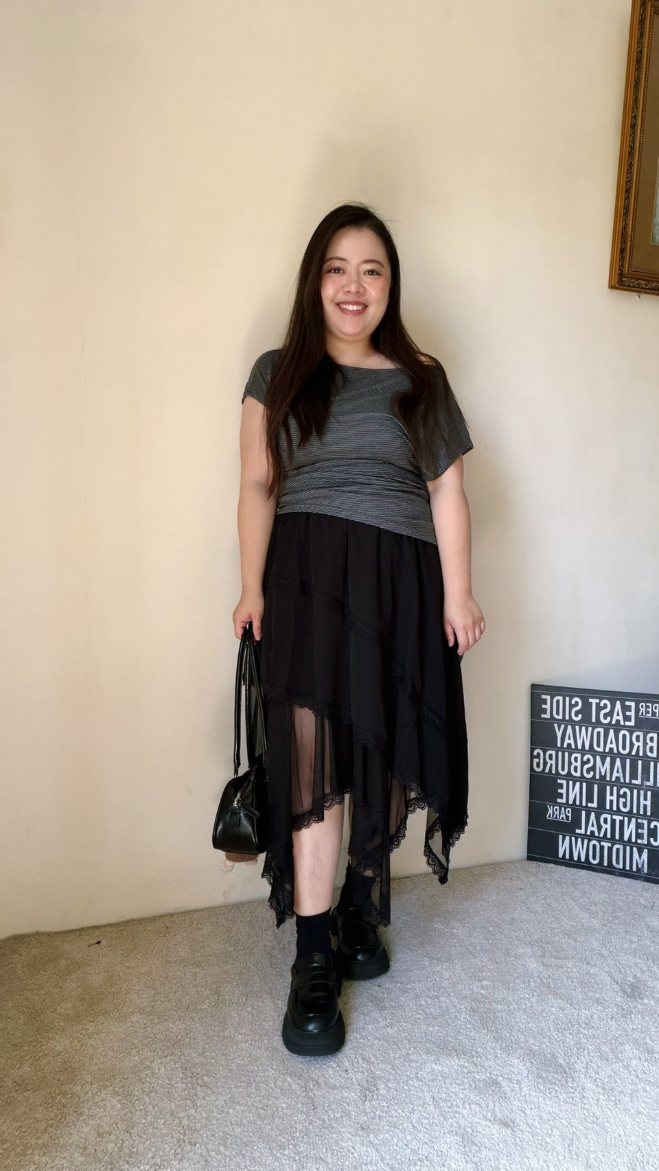 彈性超好!!!不規則蕾絲短裙