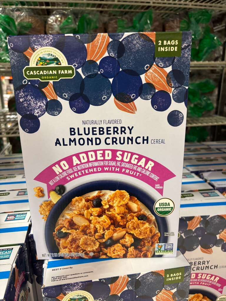 YN147 Cascadian Farm 無糖穀物+藍莓乾2.12LB EXP:2027.01