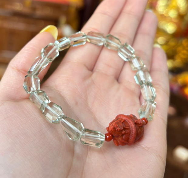 NC260420 - H171-玄武綠水晶隨形手串-(需留中文全名，包集體開光) (預計6月中到貨)(只限尖沙咀門市自取不包郵)