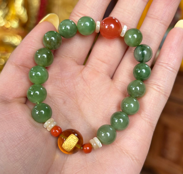 NC260420 - H178-貓眼唐三彩手串-(需留中文全名，包集體開光) (預計6月中到貨)(只限尖沙咀門市自取不包郵)