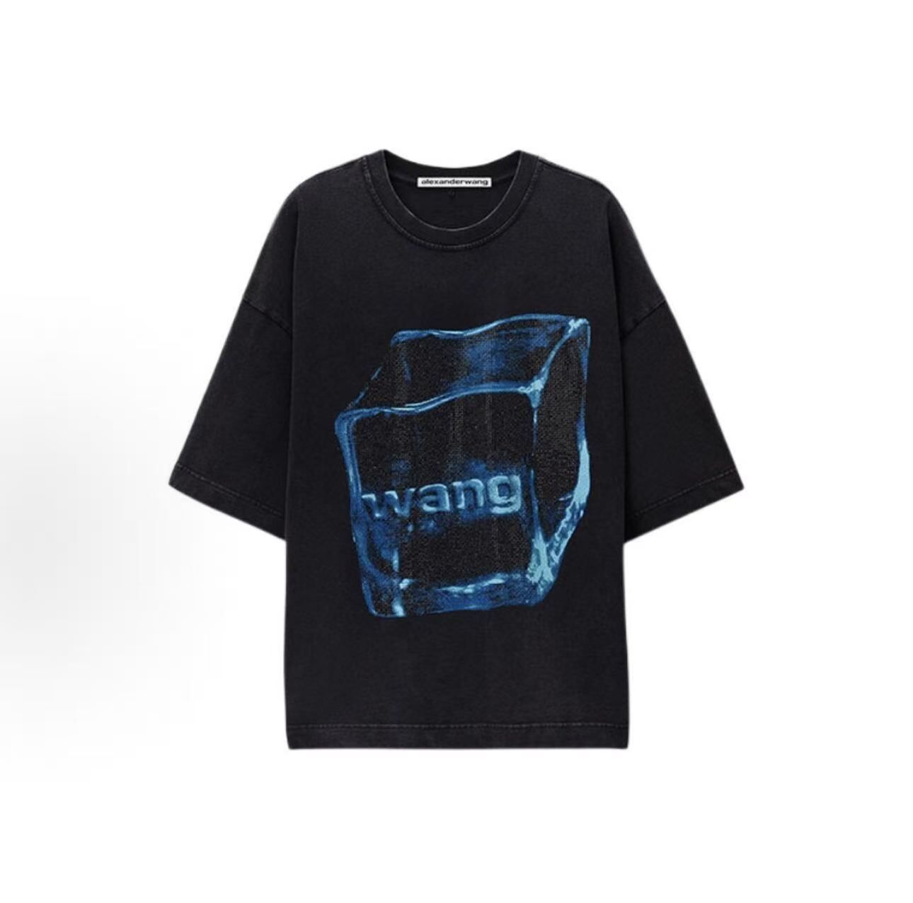 ALEXANDER WANG 水洗復古寬鬆落肩短T