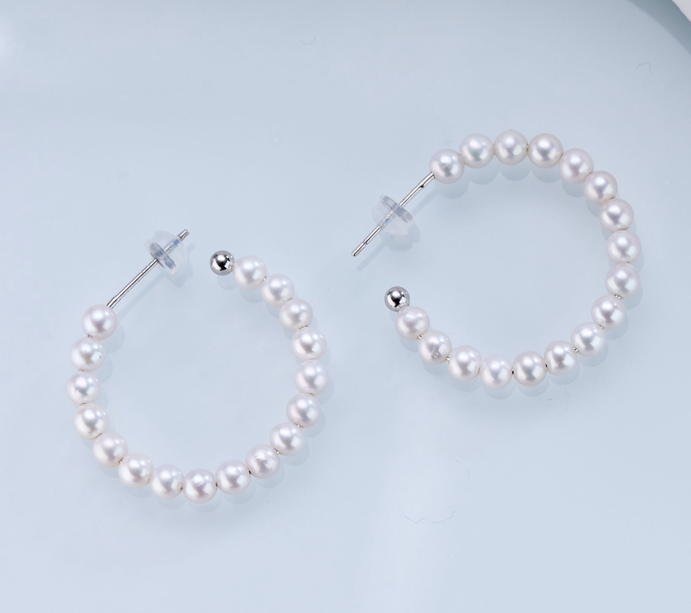 0421sz38-SZHK-PEARL-淡水大C耳圈(B43)