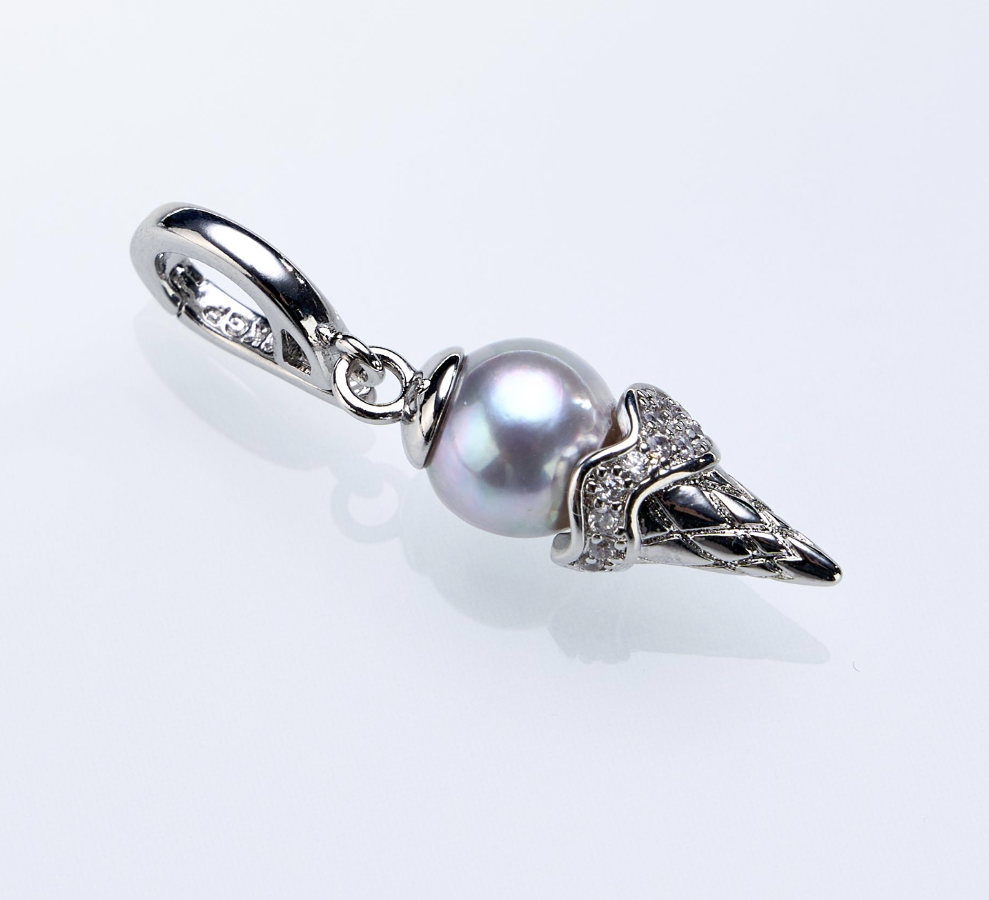 0421sz48-SZHK-PEARL-海水真多麻霜淇淋萬能扣+鏈(B54)