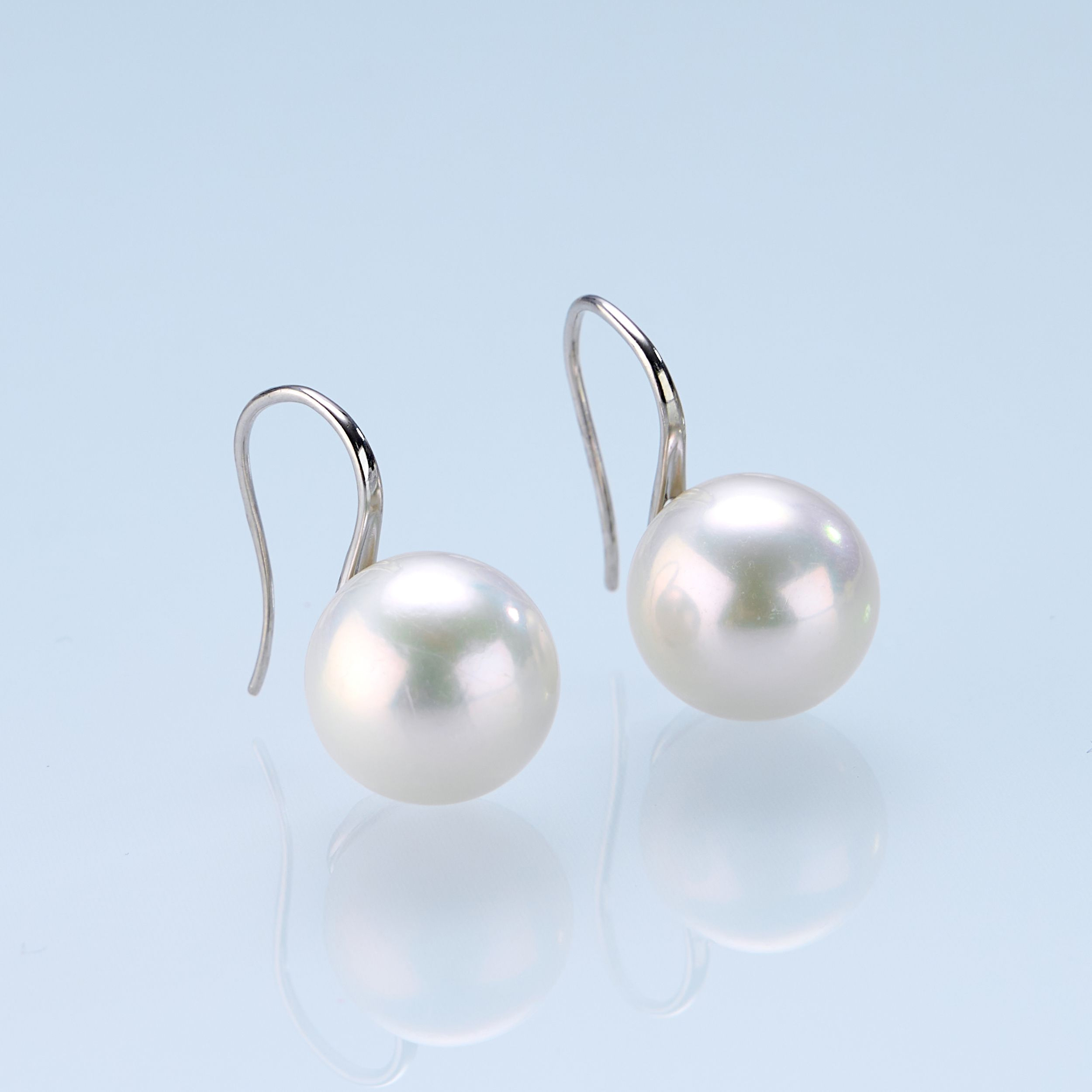 0421sz61-SZHK-PEARL-淡水大白高跟鞋耳鉤(A12)