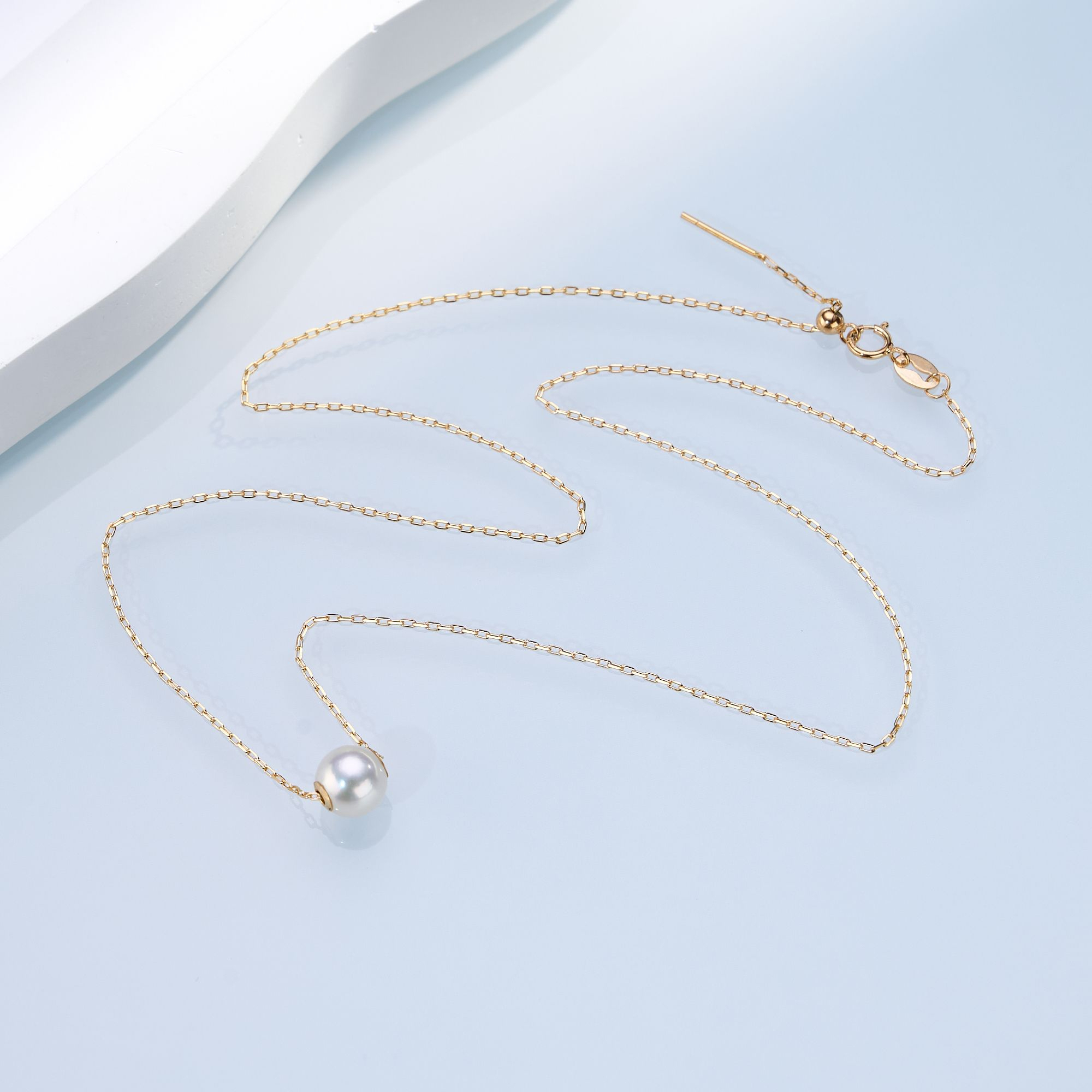 0421sz65-SZHK-PEARL-海水AKOYA路路通項鏈(A16)