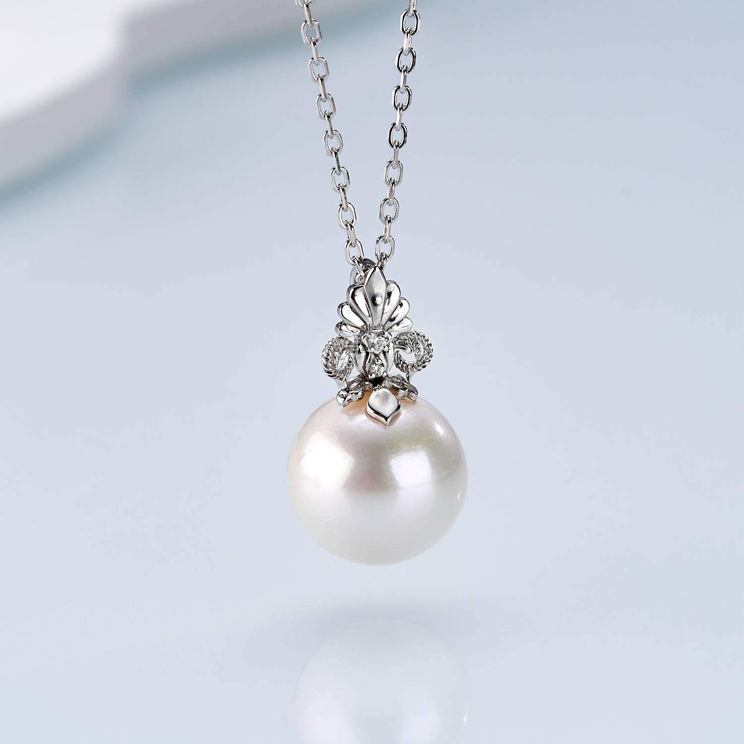 0421sz69-SZHK-PEARL-淡水鳶尾花套鏈(A20)