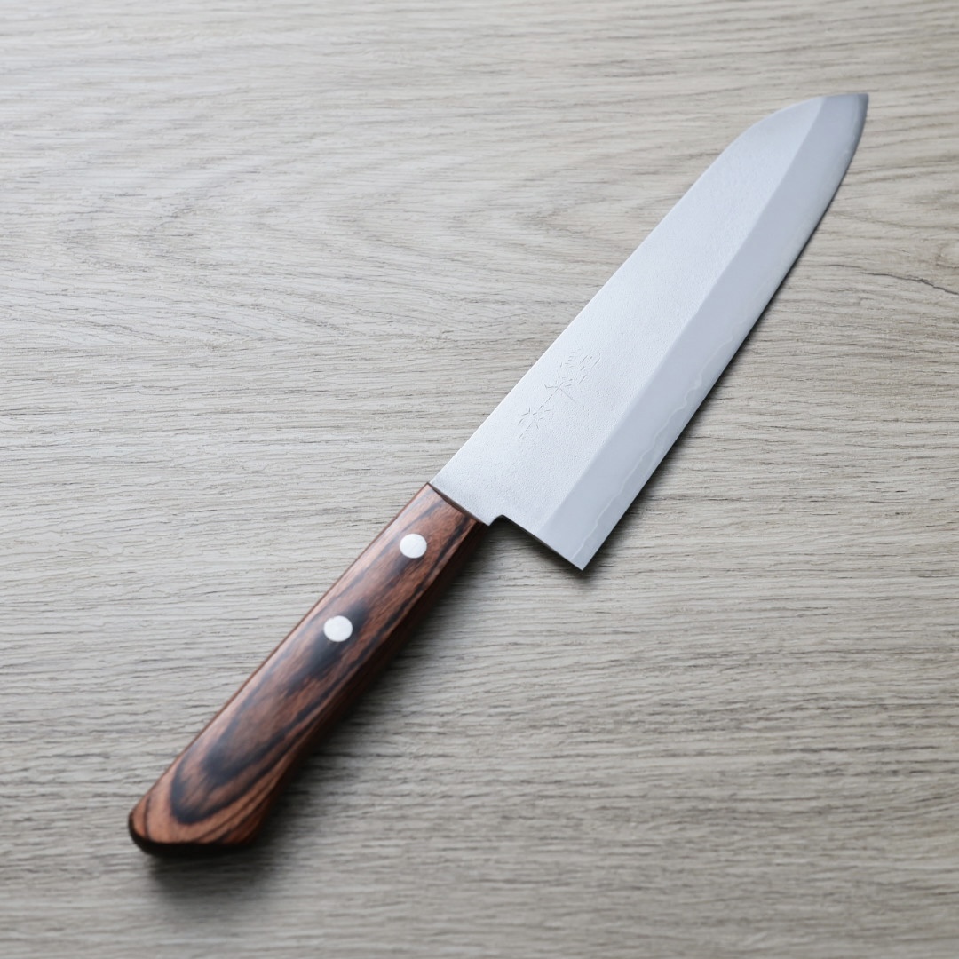 增谷訓生 牛刀 180mm VG1鋼 梨地 無口金