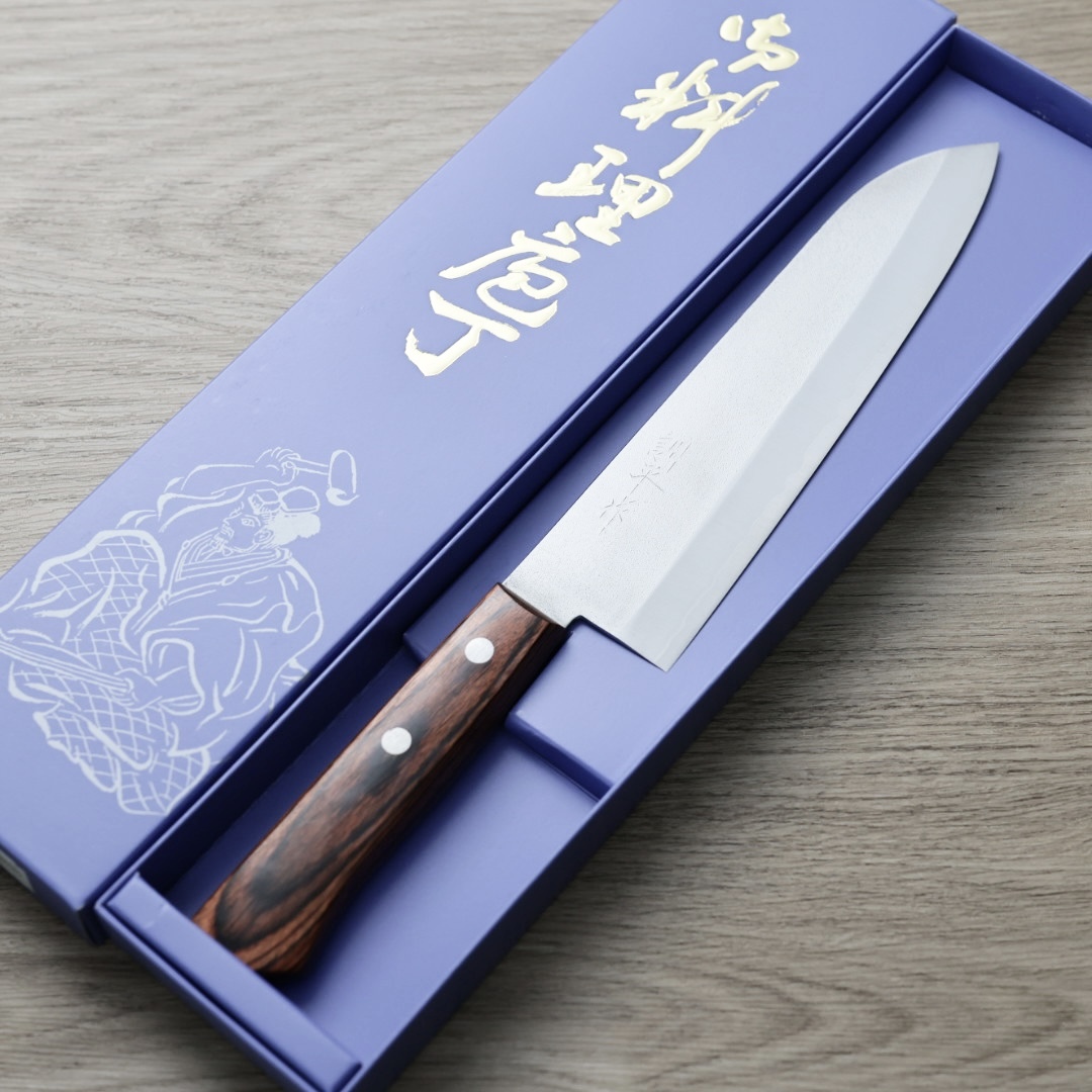 增谷訓生 牛刀 180mm VG1鋼 梨地 無口金