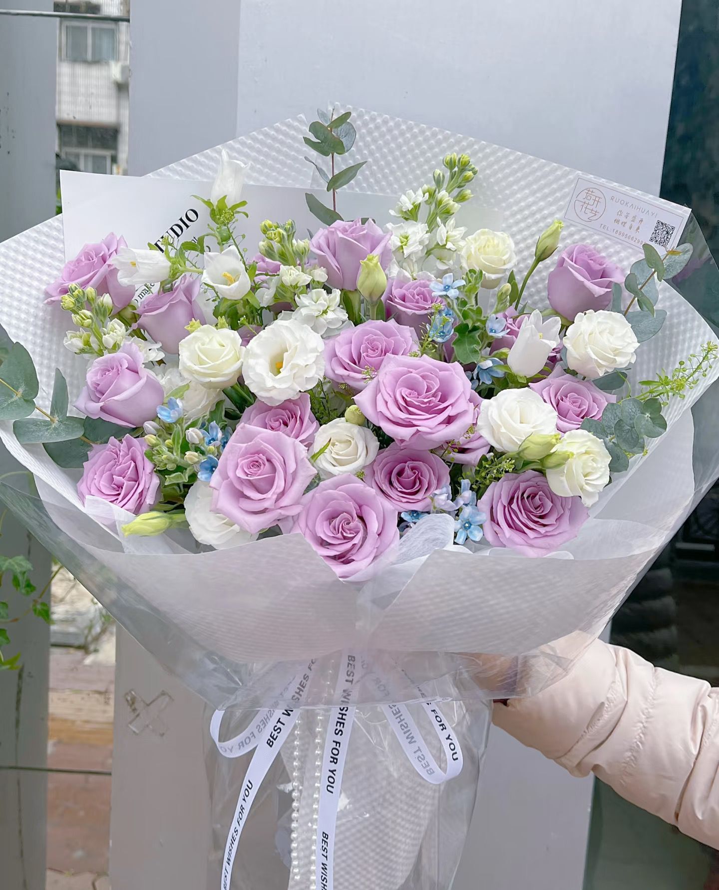 紫玫瑰花束 A07