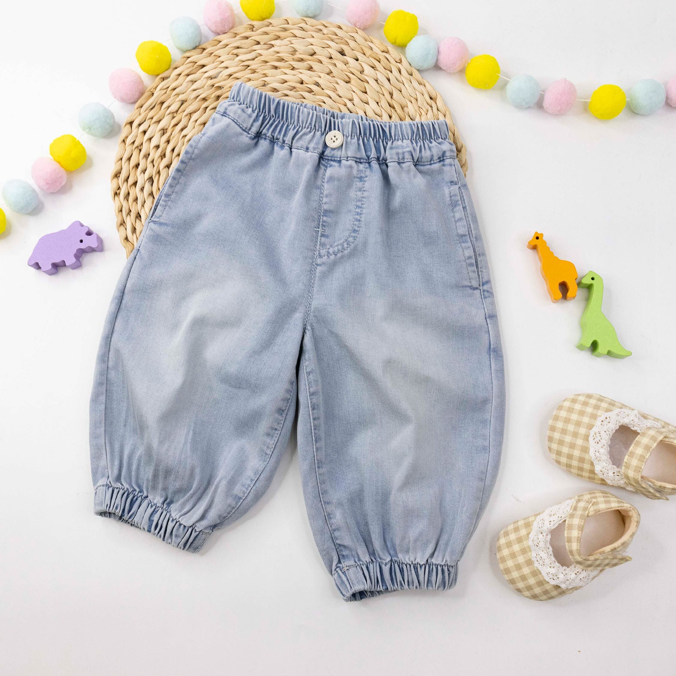 手繪狗狗溜滑板縮口褲 (H60042)