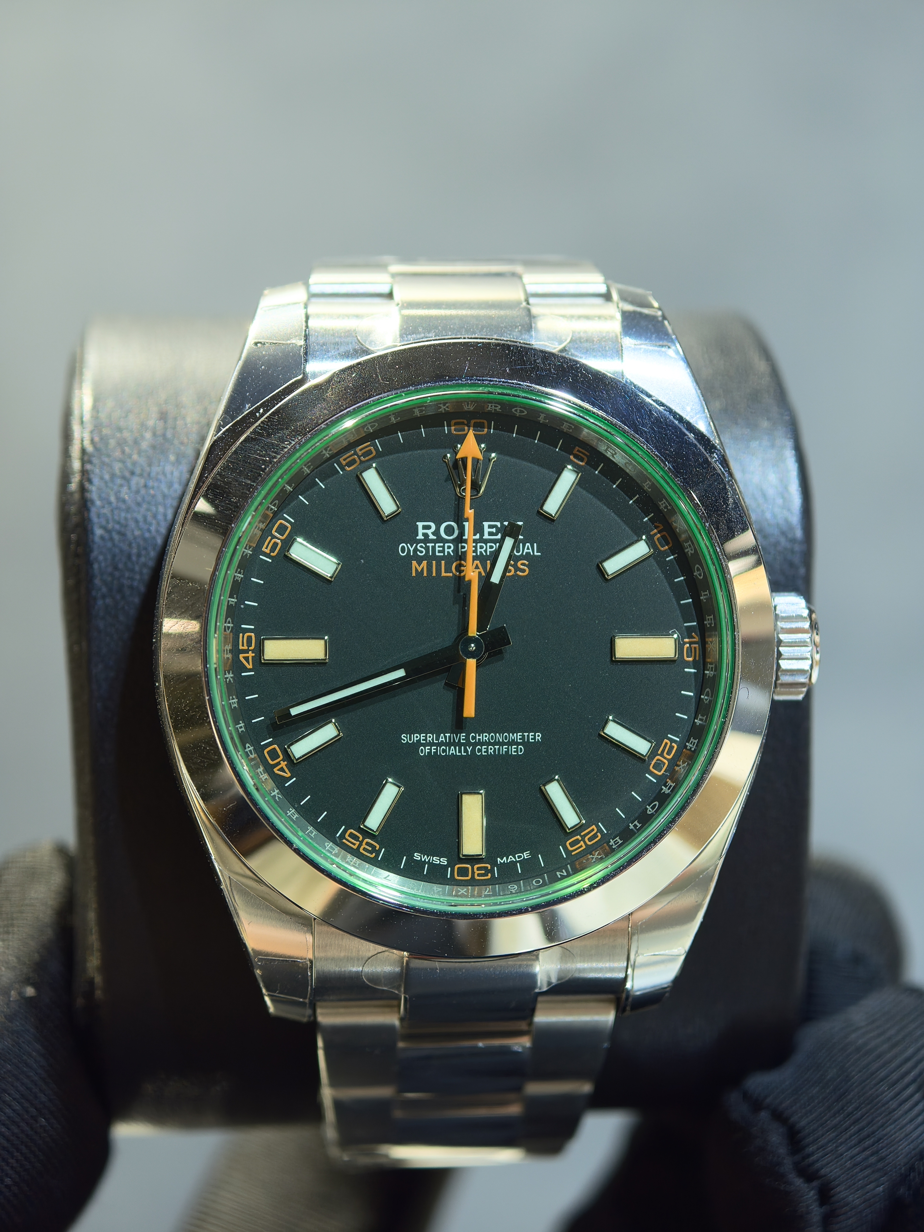 116400GV black dial MILGAUSS 40mm
