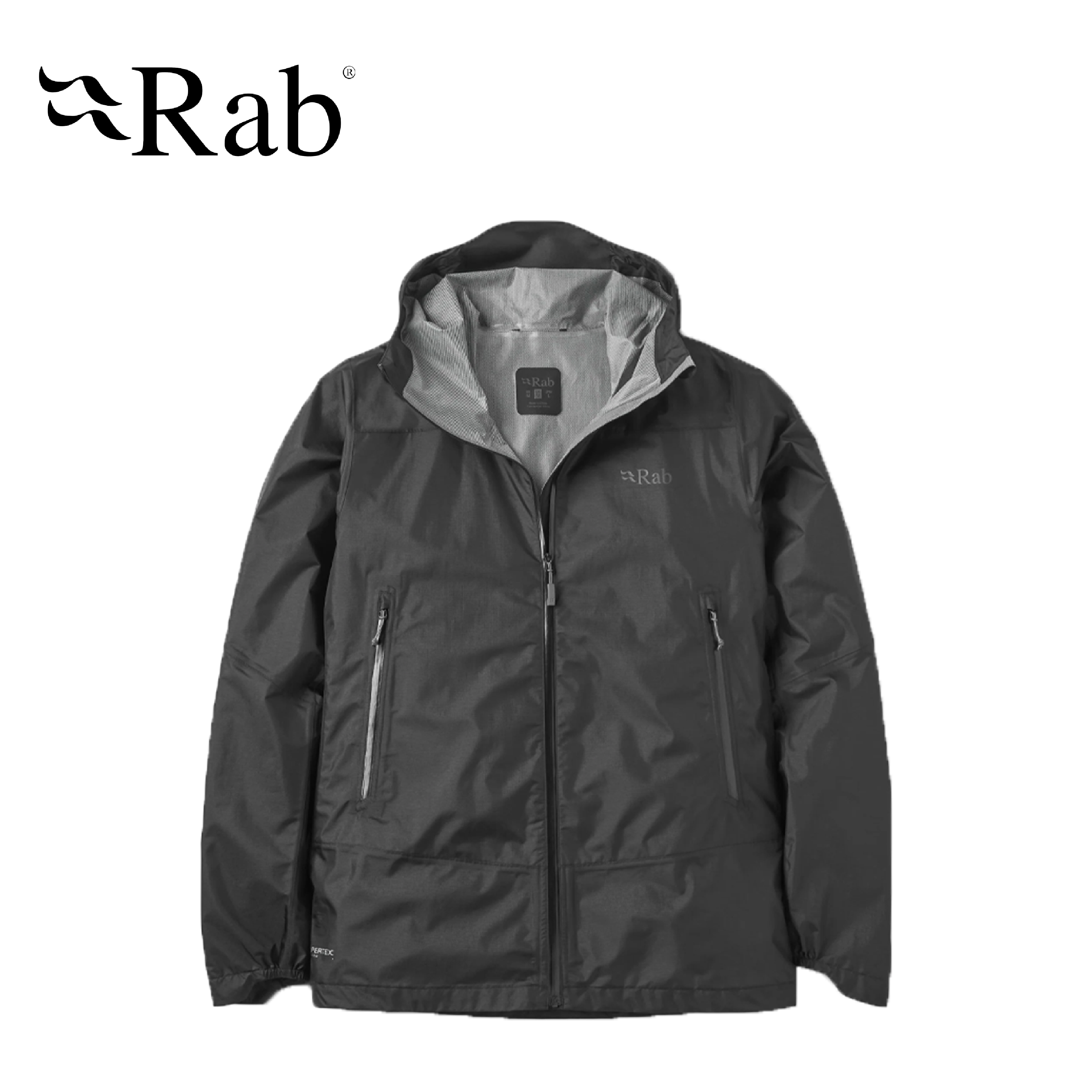 RAB 英國 Phantom Mountain Jacket 輕量越野防水連帽外套 男款 (黑) 05RAQWI71
