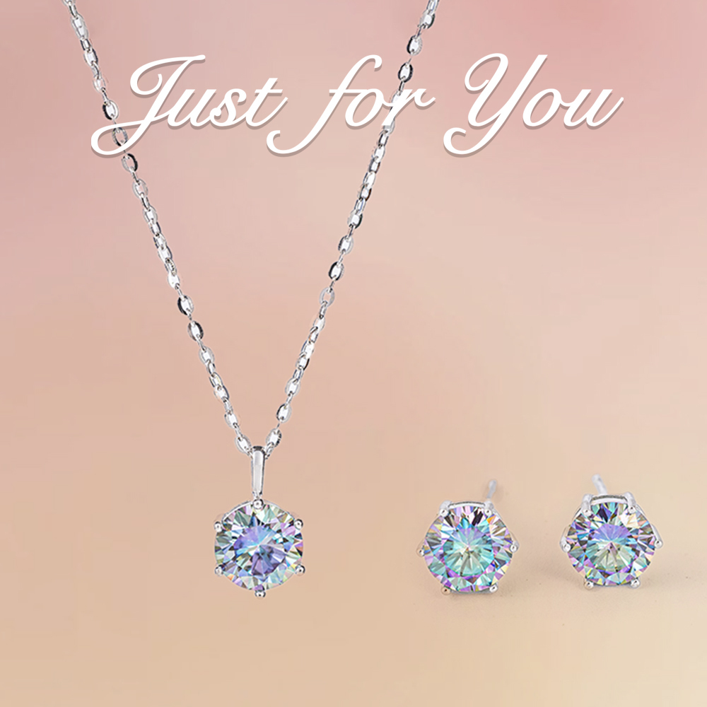 AMARA極光之戀項鍊耳環組(耳針款)