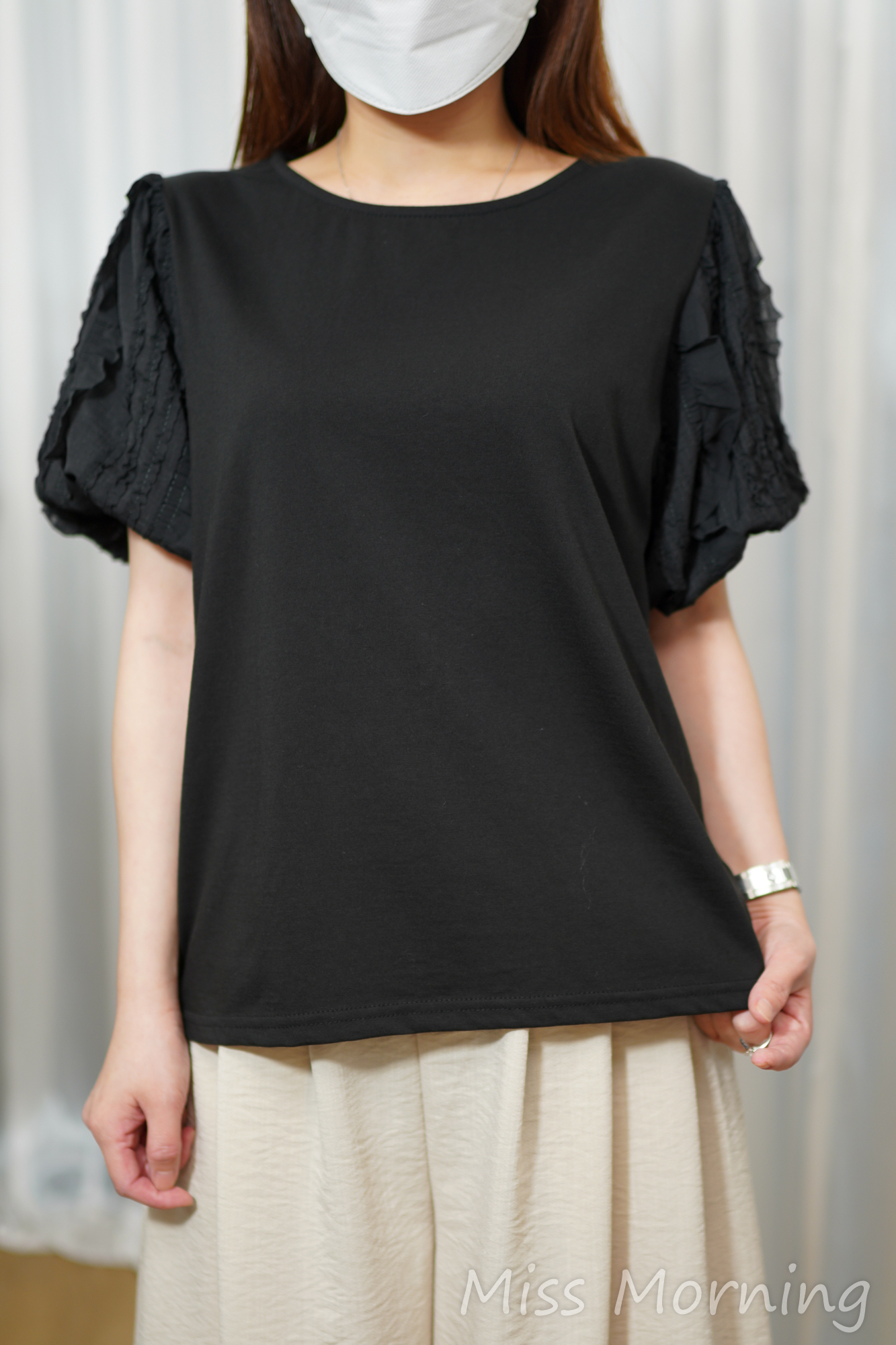 靚棉小泡袖上衣(15166)