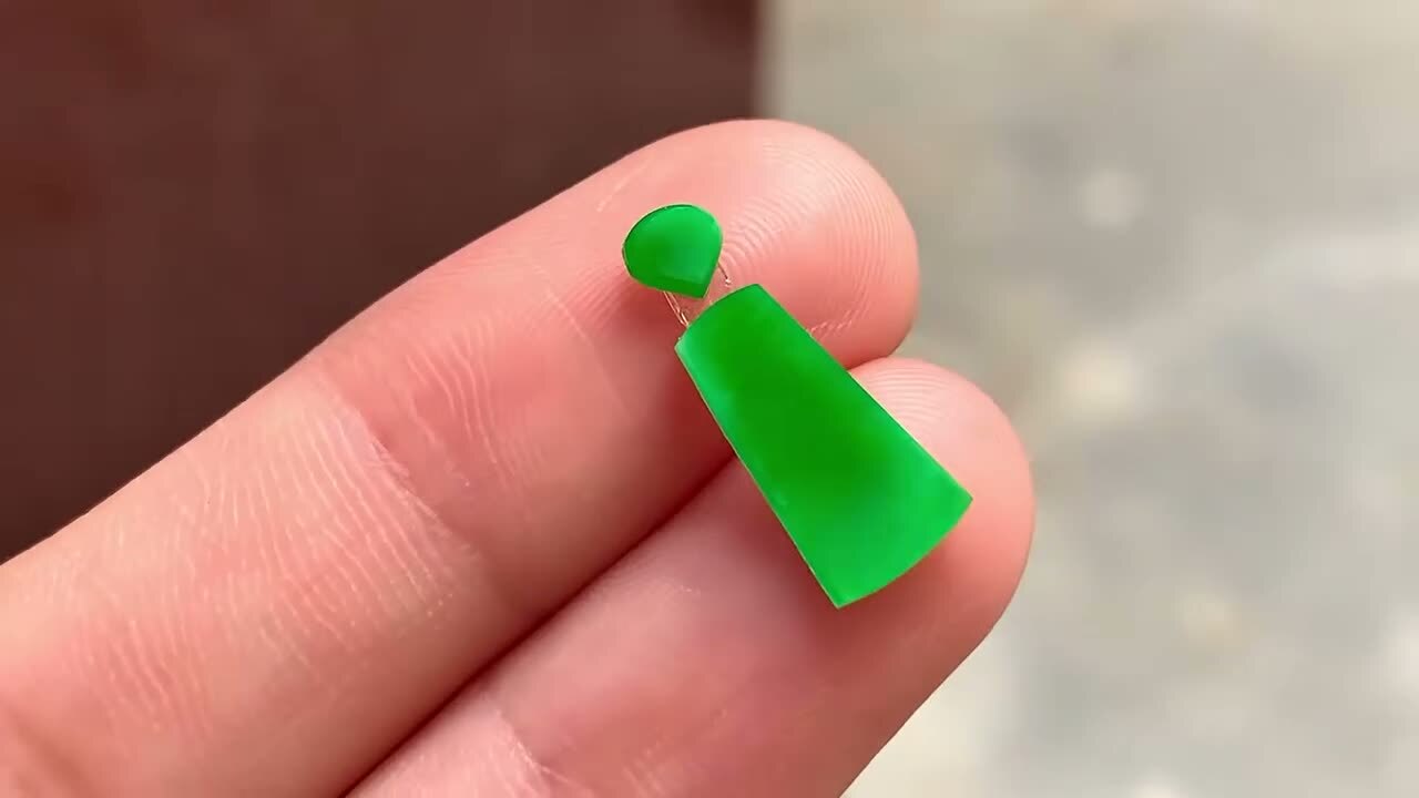 翡翠滿色無事牌套裝,天然翡翠A玉, 緬甸玉, Jade, Jadeite