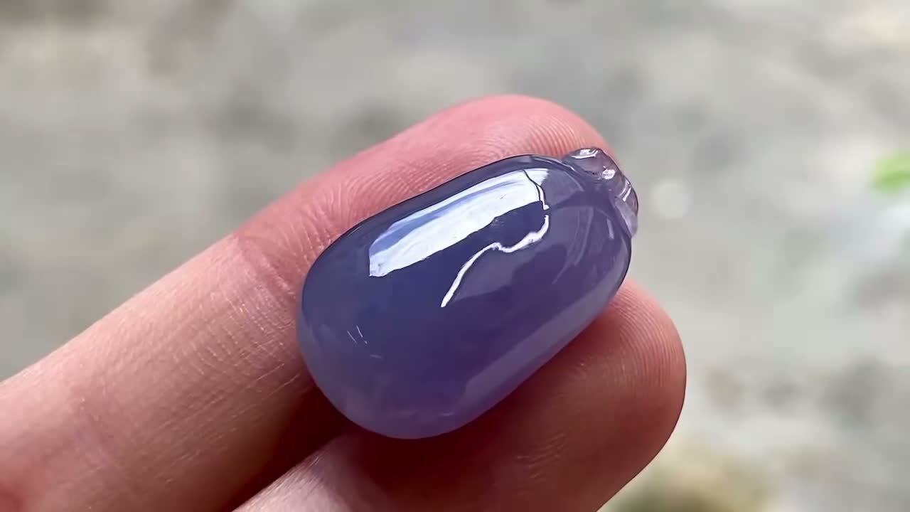 翡翠濃紫福瓜,天然翡翠A玉, 緬甸玉, Jade, Jadeite