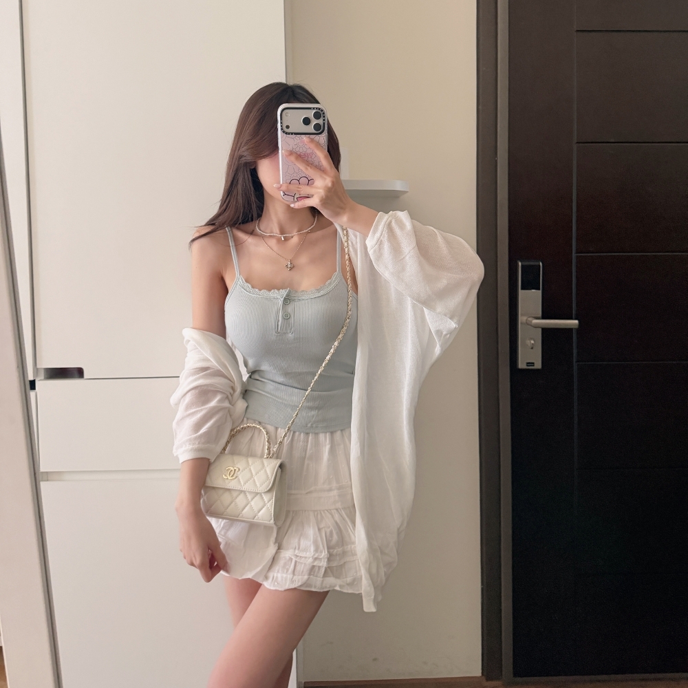 【清爽薄罩衫】DOMISS仙氣罩衫外套-4色 透氣親膚 百搭不挑身(現+預)