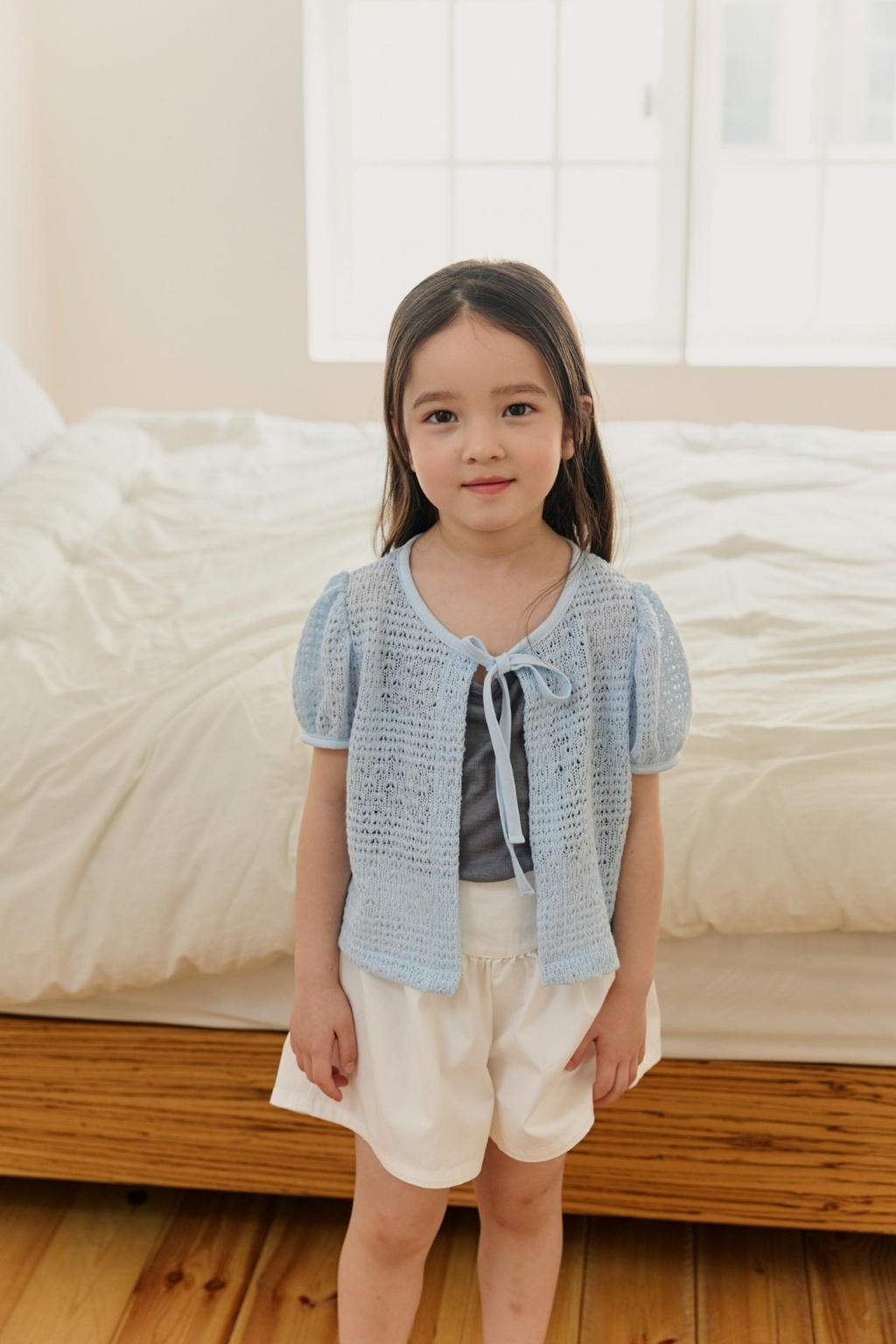 正韓夏Chulsuyounghee 兩色鏤空罩衫