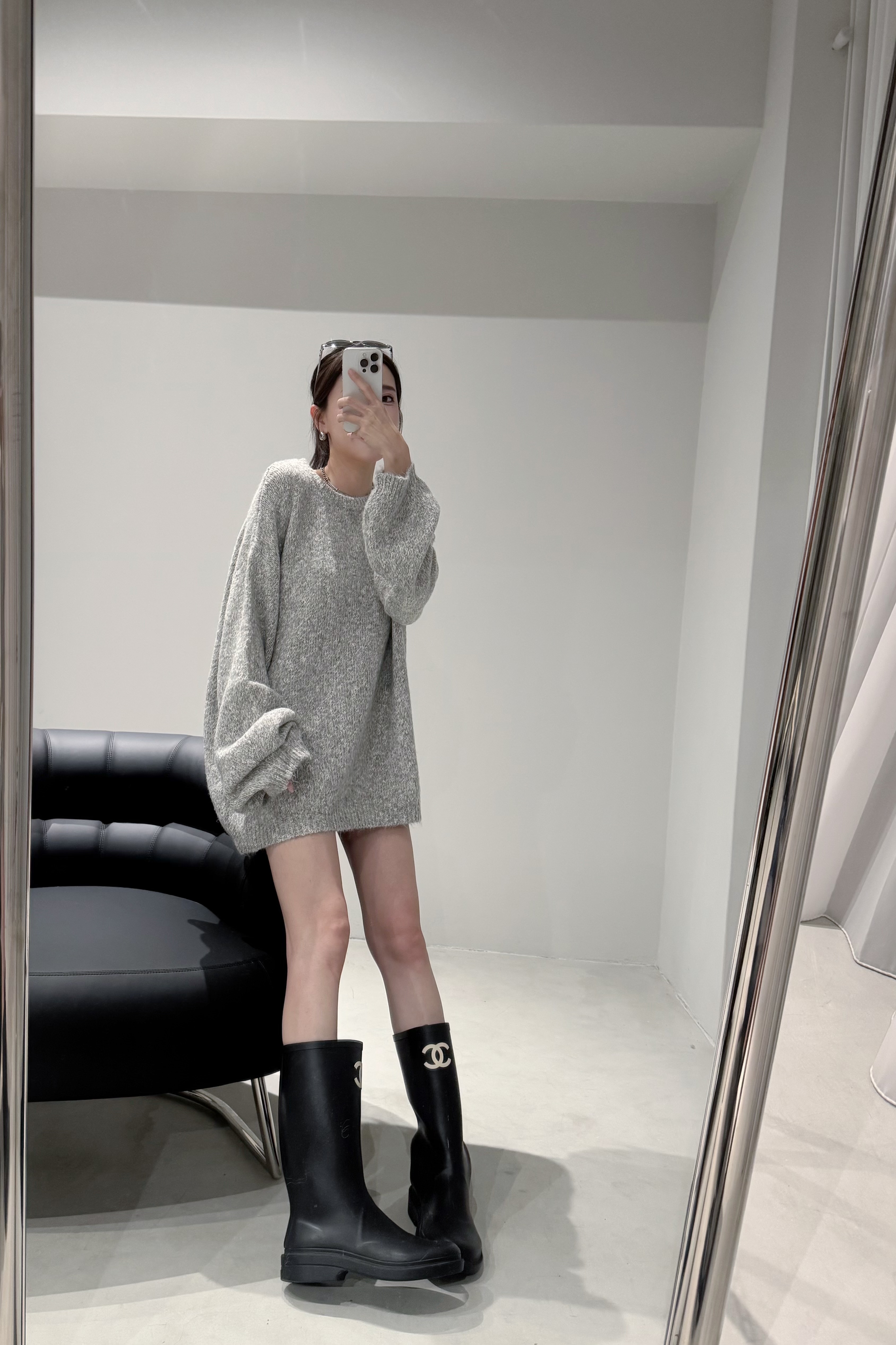（現貨）#AG04 軟糯糯混色上衣(杏/咖/灰)