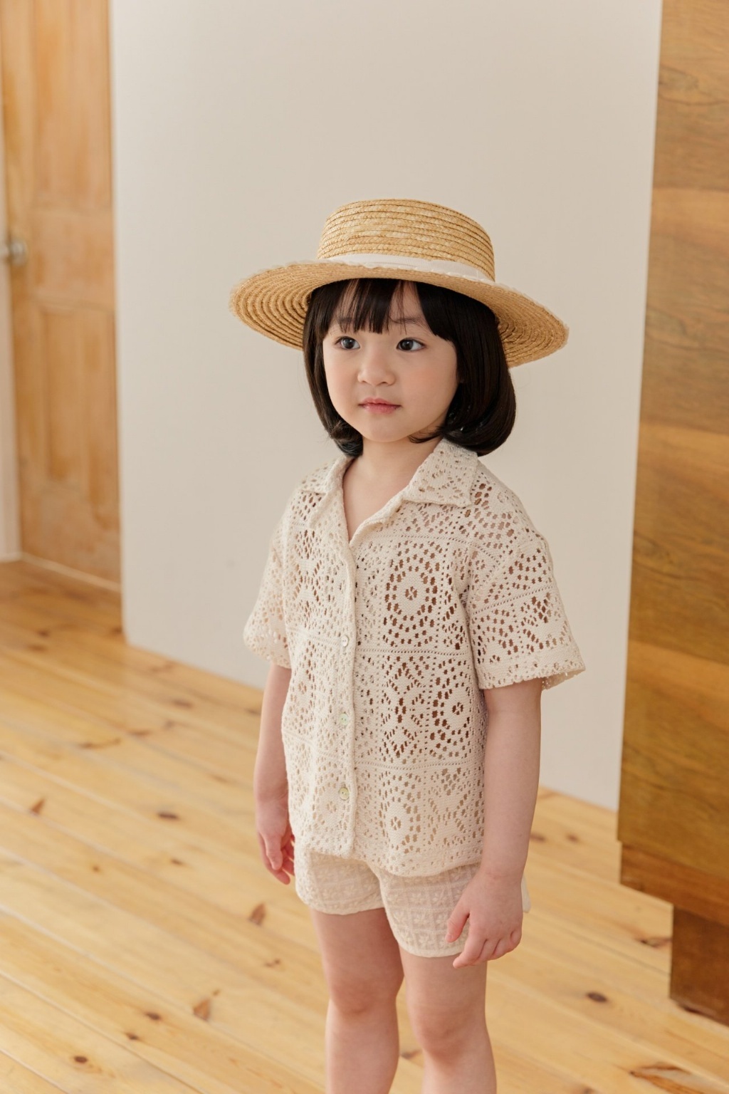 正韓夏Chulsuyounghee 度假感鏤空短袖外套