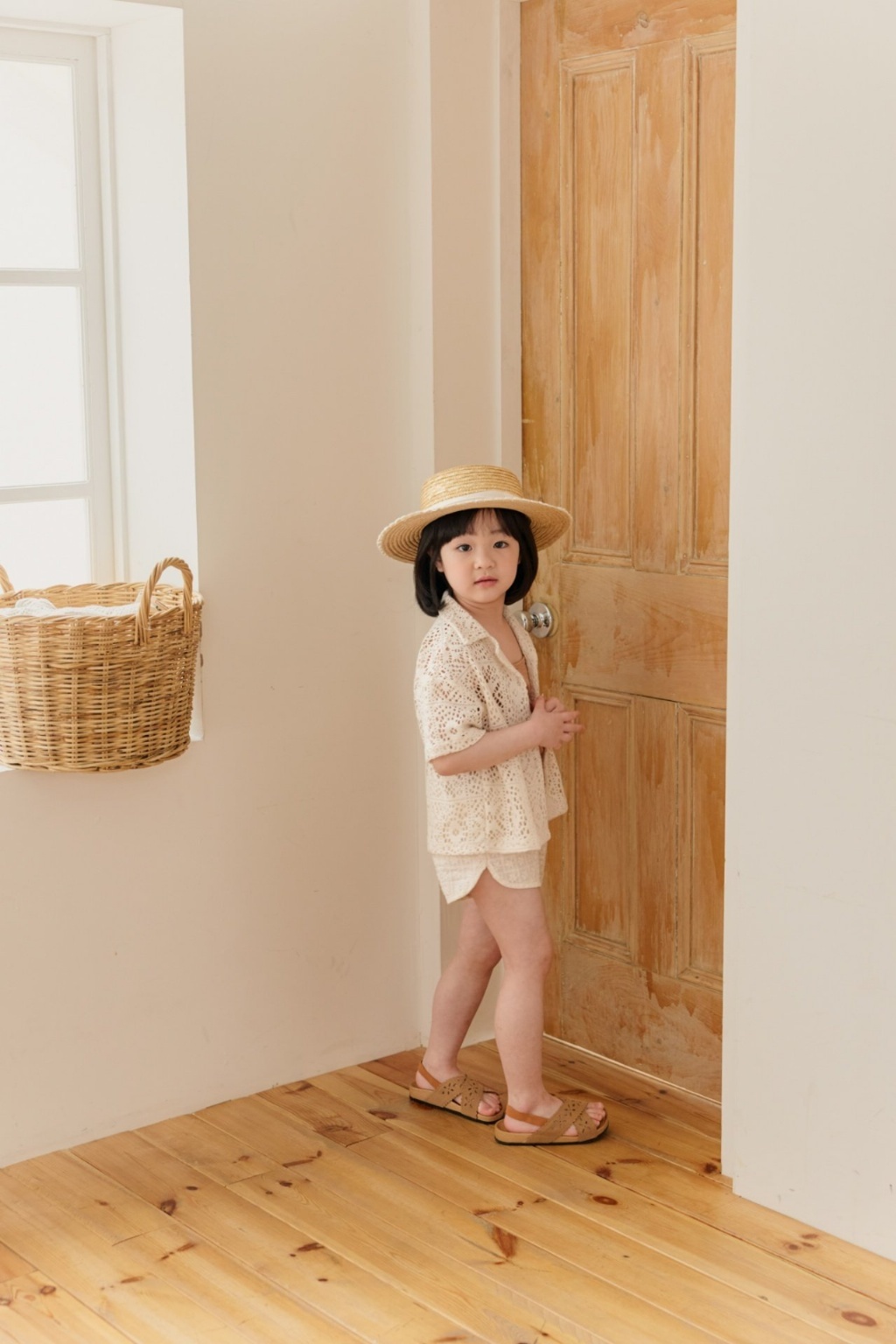 正韓夏Chulsuyounghee 度假感鏤空短袖外套