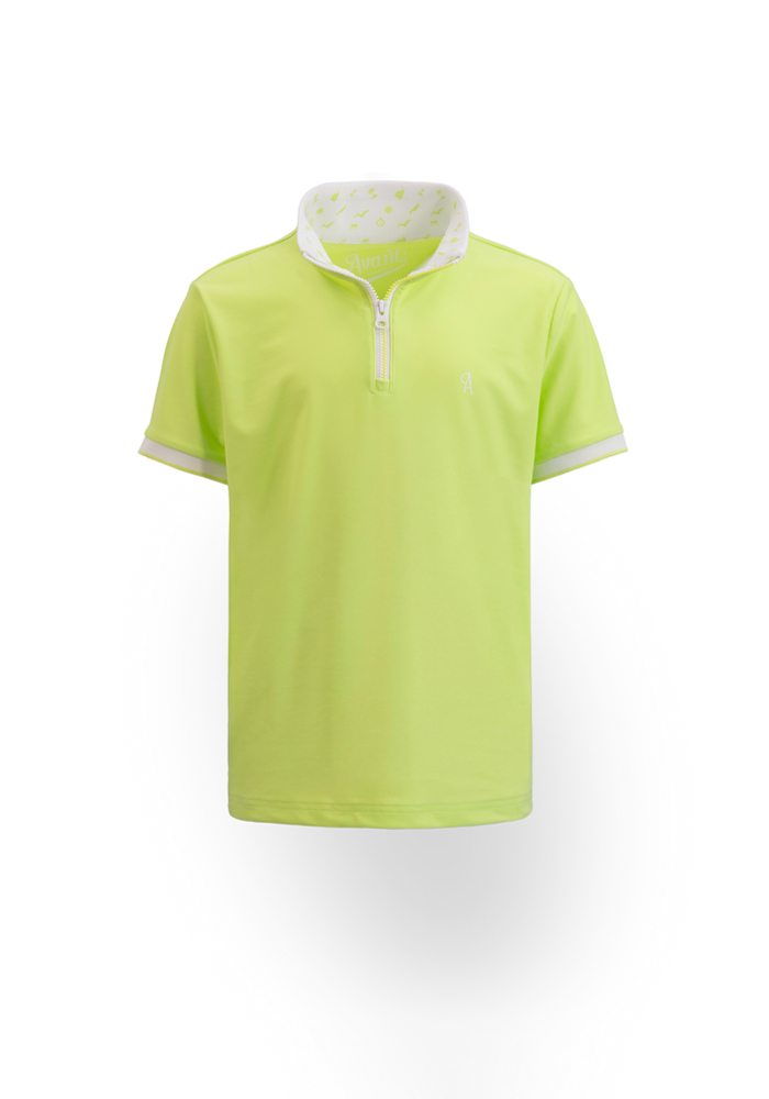 童海灘度假拉鍊衫-青果綠