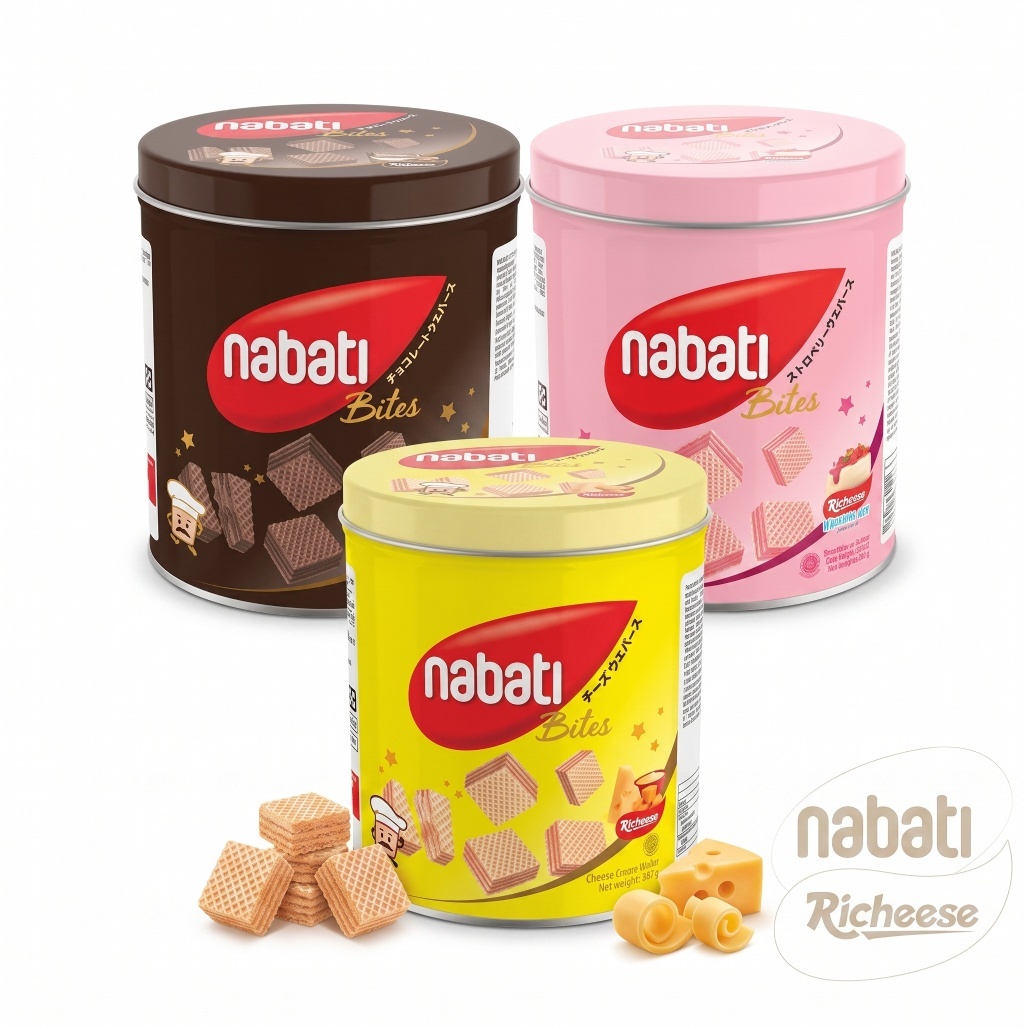 Nabati 麗芝士 威化餅 桶裝 起司 草莓 巧克力