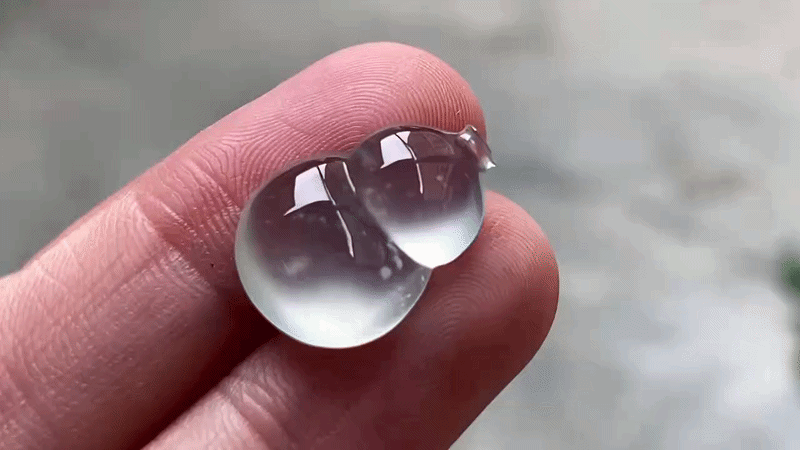 410475 翡翠玻璃鋼雪花棉葫蘆