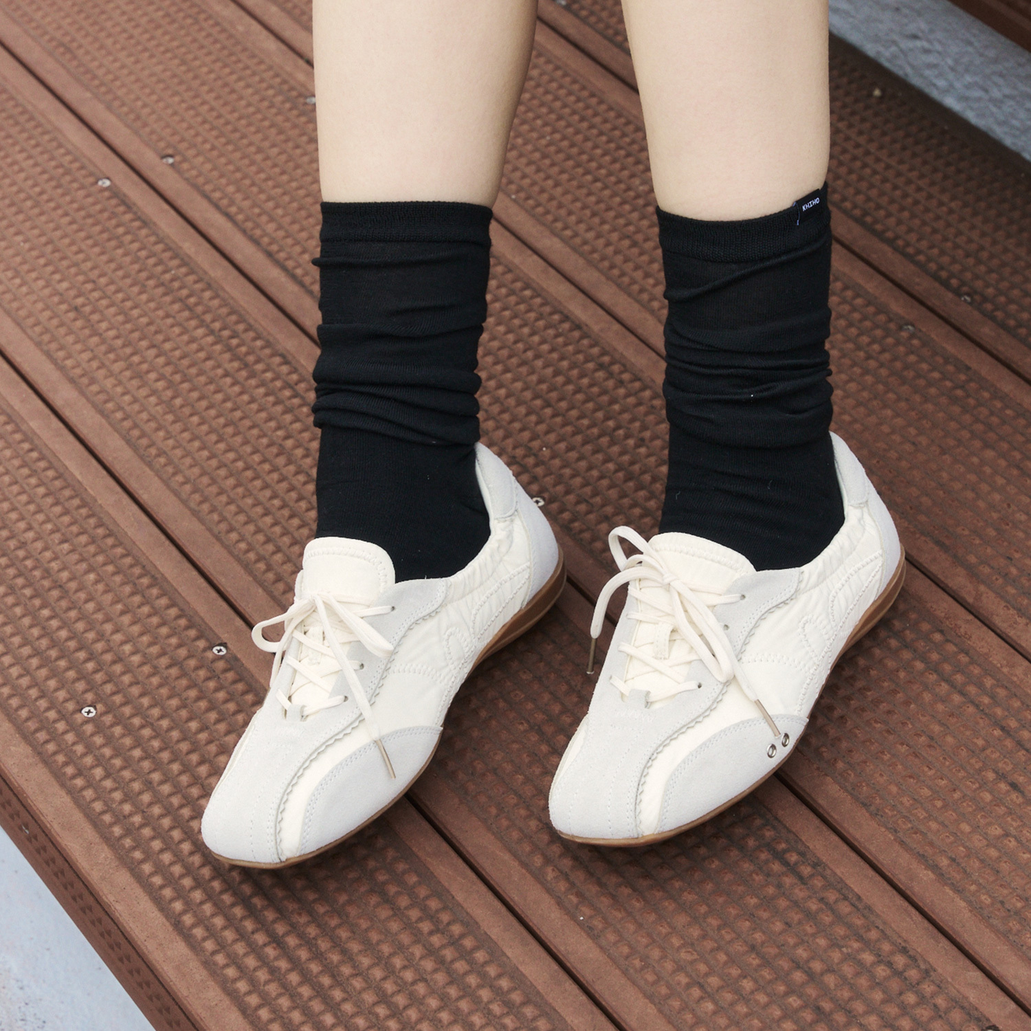 KHIHO SKIA PINKING SHIRRING SNEAKERS