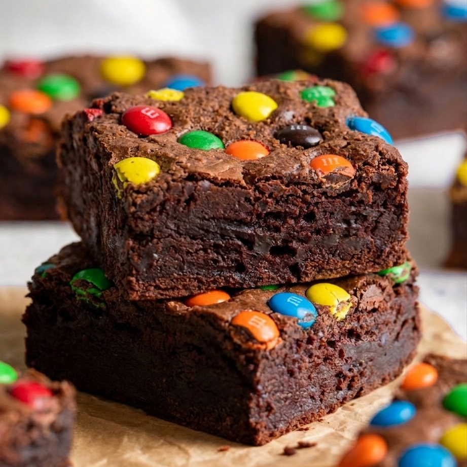 雙層軟心m&m's布朗尼/4片