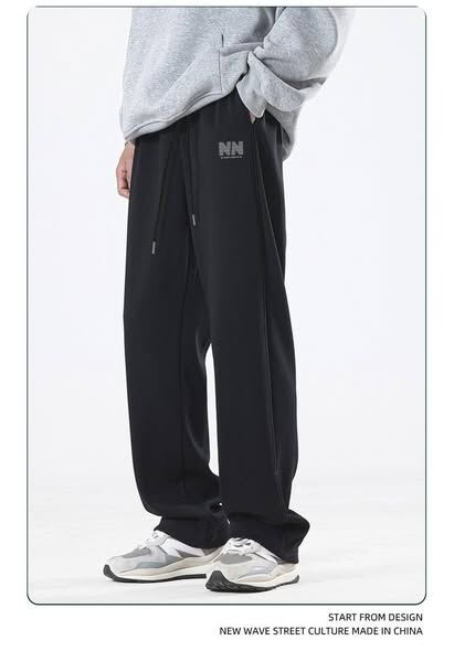 字母印花休閒彎刀褲