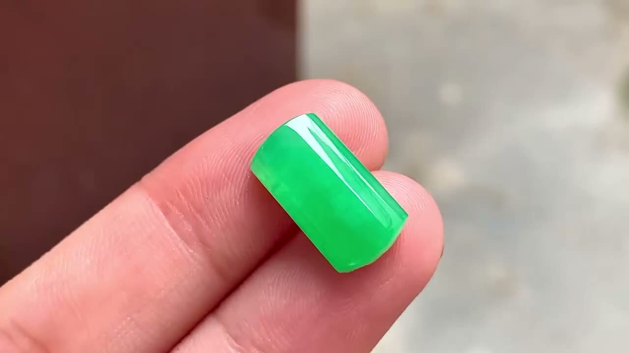 翡翠陽綠馬鞍,天然翡翠A玉, 緬甸玉, Jade, Jadeite