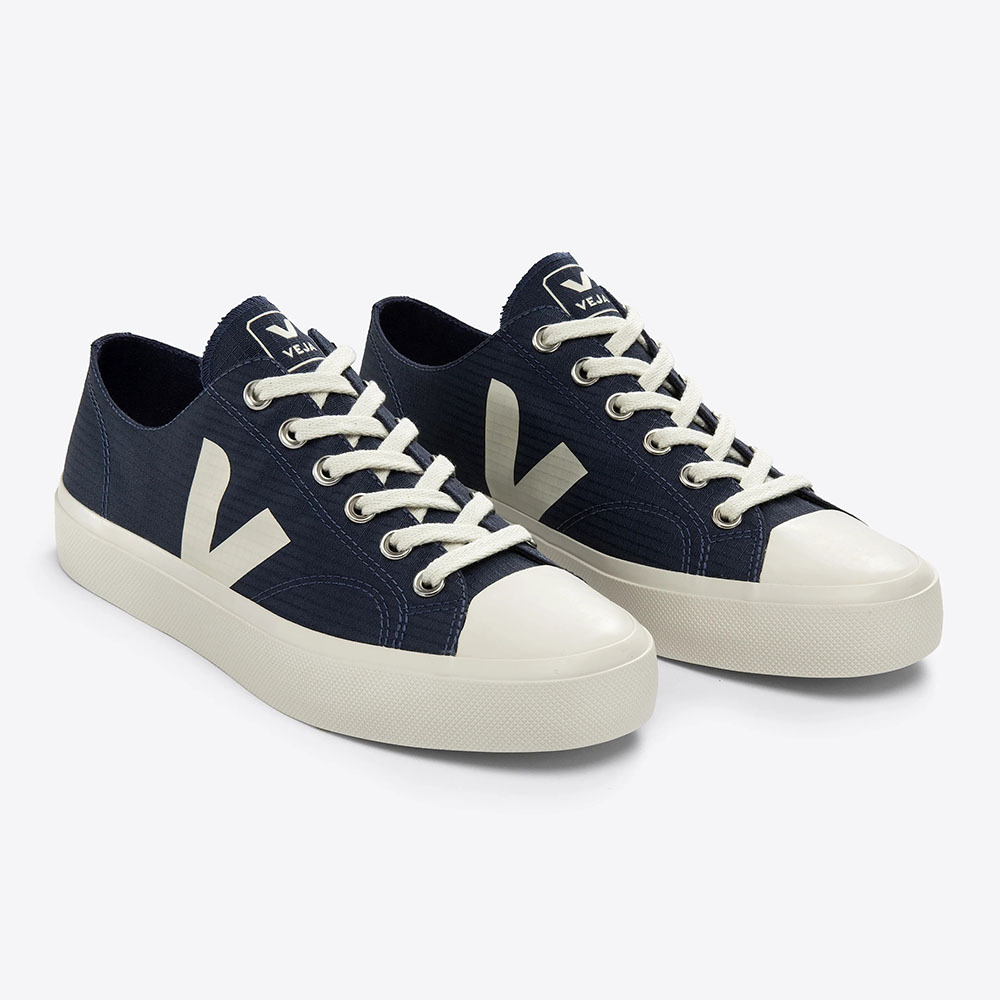 【VEJA】男款WATA II Low Ripstop法國小白鞋｜抗撕裂布 輕量耐用-藍色