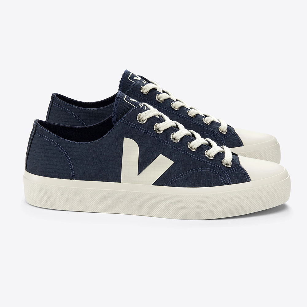 【VEJA】男款WATA II Low Ripstop法國小白鞋｜抗撕裂布．輕量耐用｜藍色