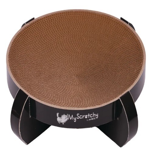 M-Pets 圓形貓抓板-35x35x10cm - 黑色