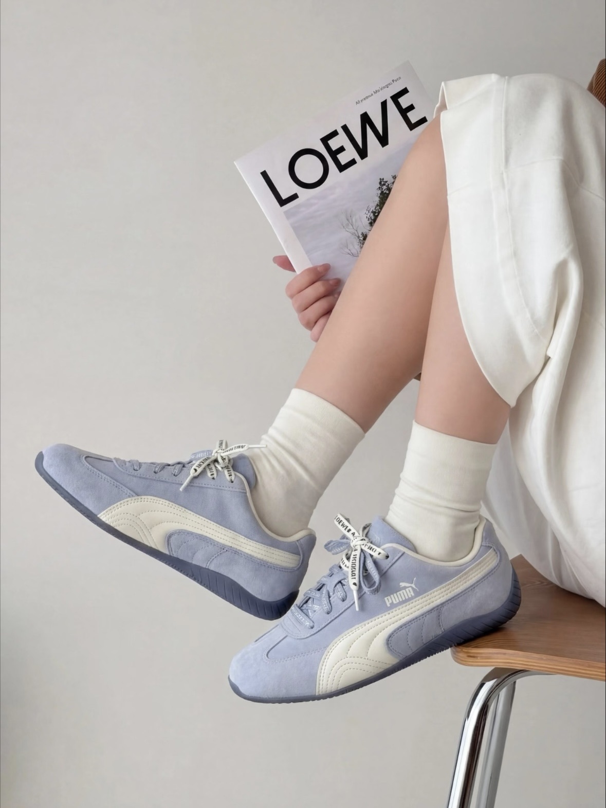 Puma Speedcat Duo Lace  雙鞋帶  麂皮 賽車鞋 海鹽藍