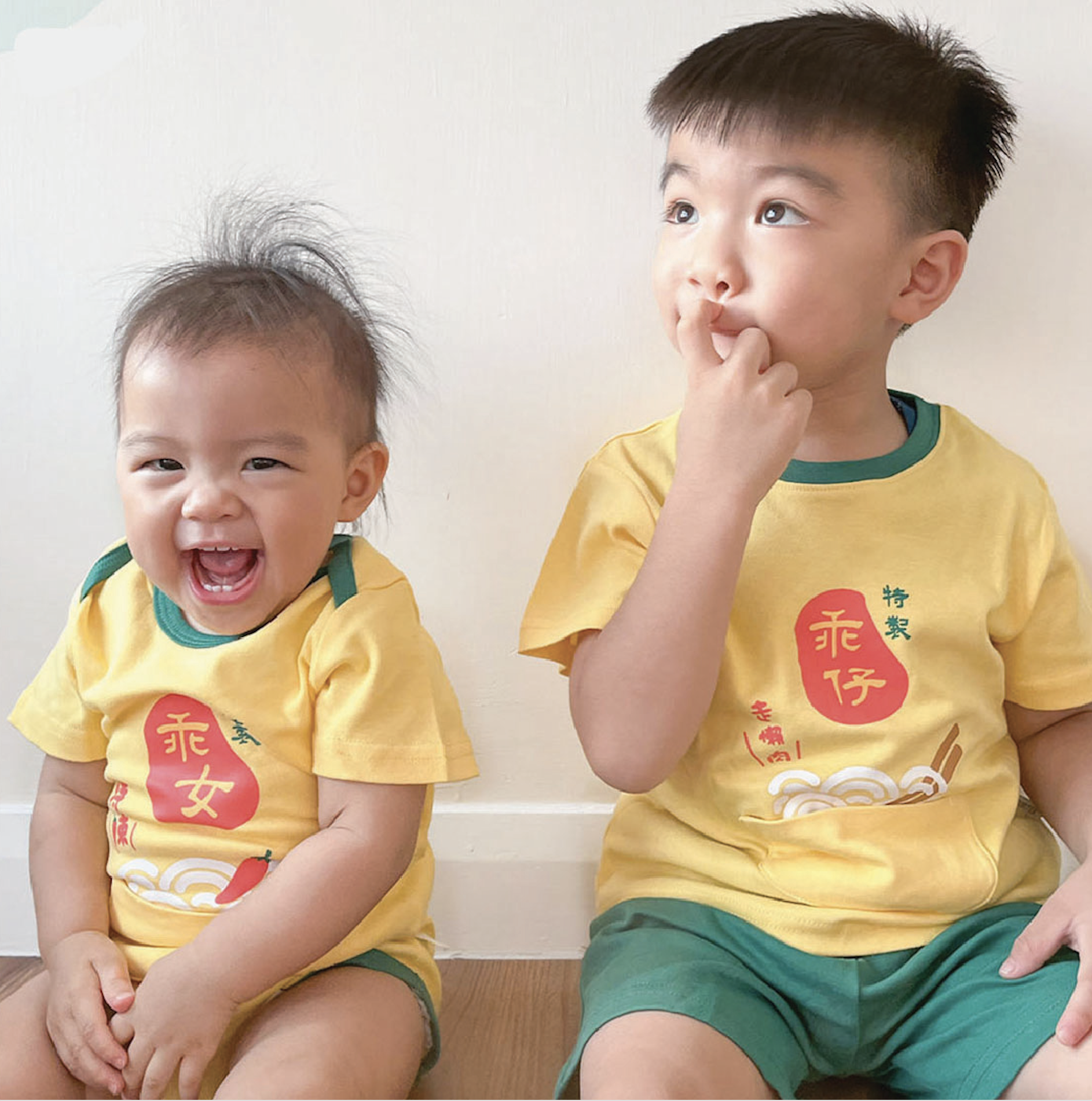 OMSET04_「乖仔懶肉（清湯版）」  短袖套裝