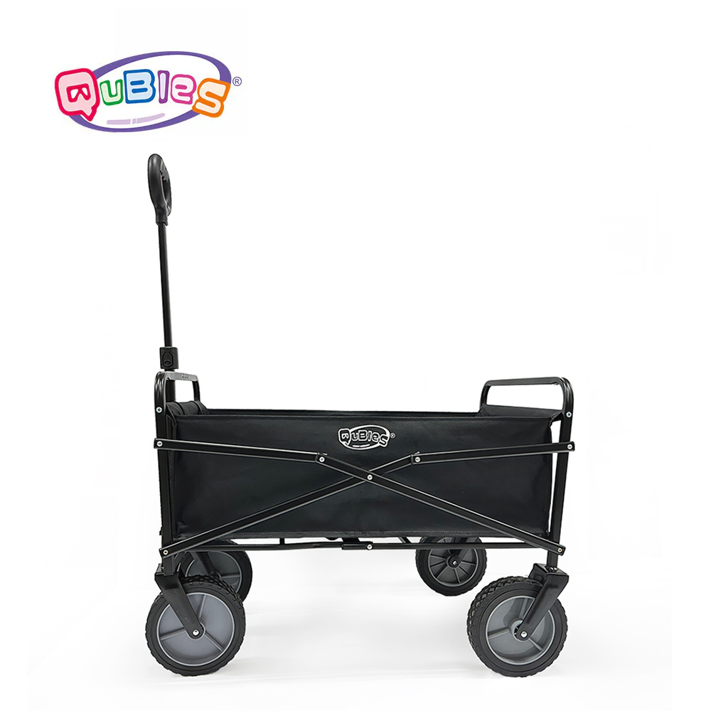 Qubies 折疊置物手拉車 黑色