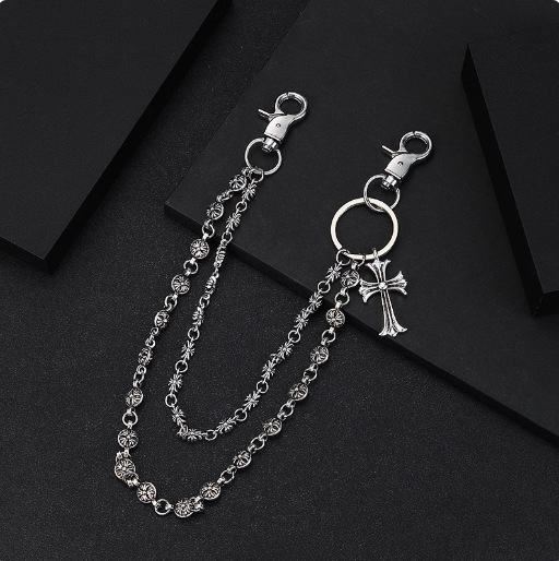 Piccoloo ｜鋼鐵歌德十字雙鍊褲鍊/腰鍊