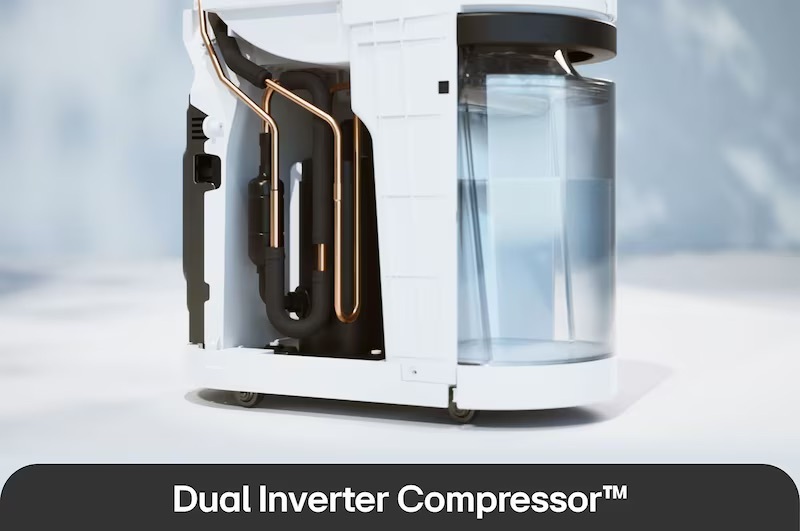 【LG 樂金】PuriCare™ 雙變頻除濕機 - 22公升(白)｜DE221MWE0