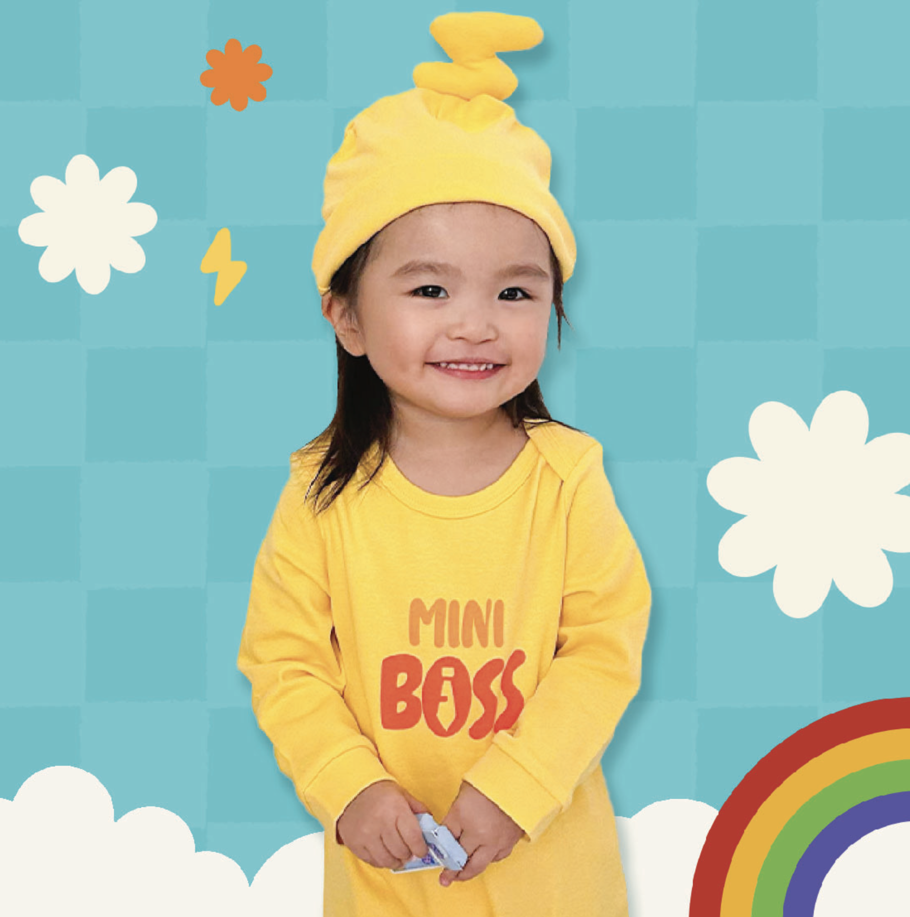 得意寶寶 Mini Boss 長袖連身衣連帽