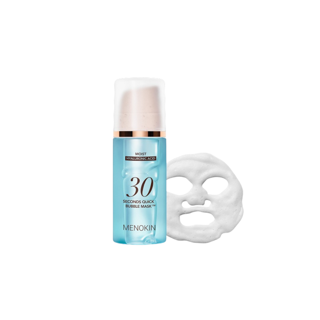 MENOKIN 30秒快速泡沫面膜 藍_MOIST#深層保濕