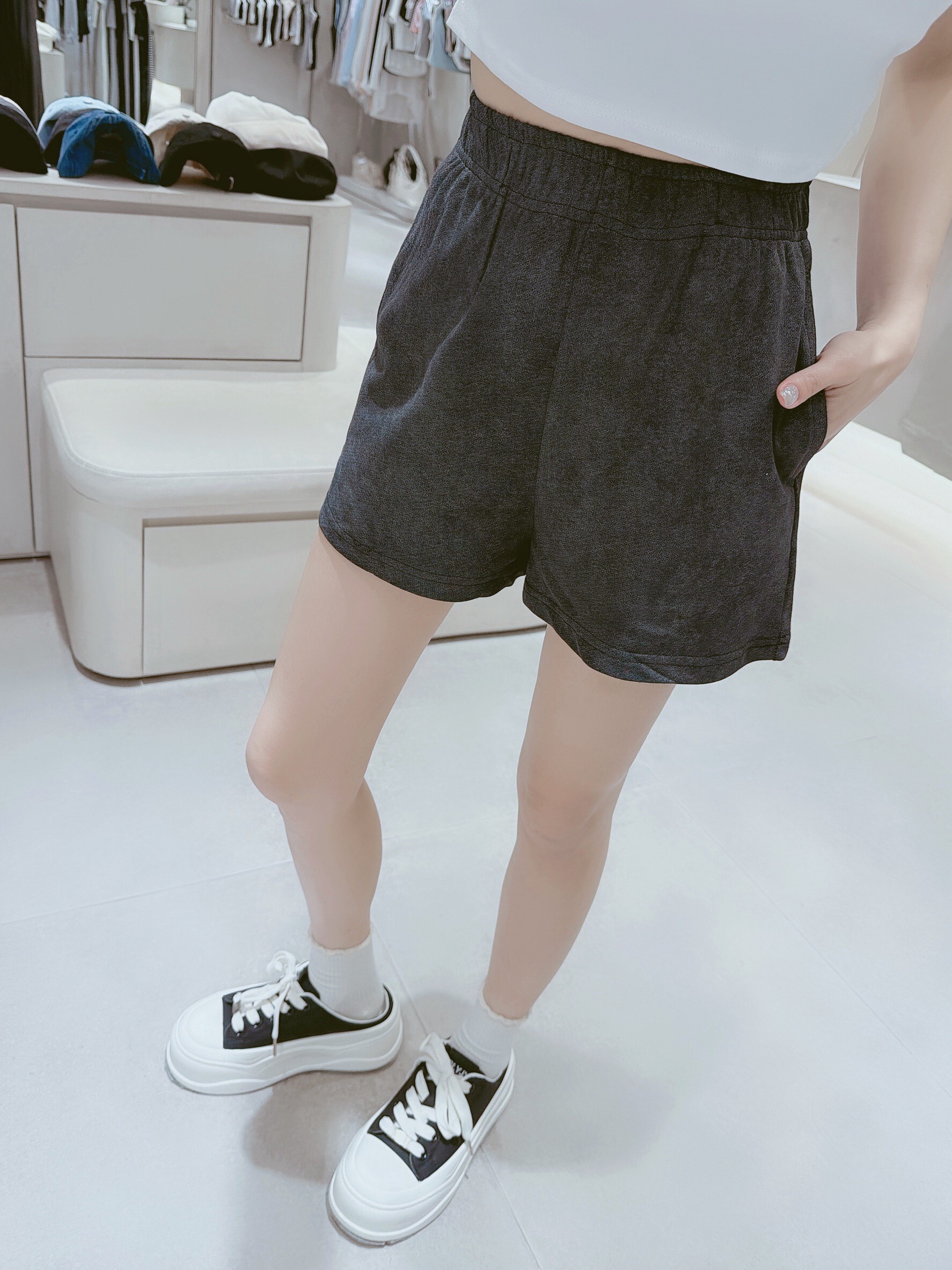 運動風水洗感棉質短褲