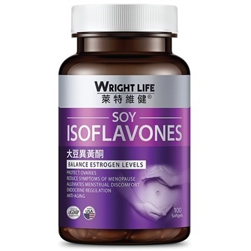 0424WL05-WRIGHTLIFE-SUP-大豆異黃酮 100粒 (沒有外盒) [3件平均$178/件 再送維他命C (1盒)] [6件平均$158/件 再送維他命C (2盒)] (A5)