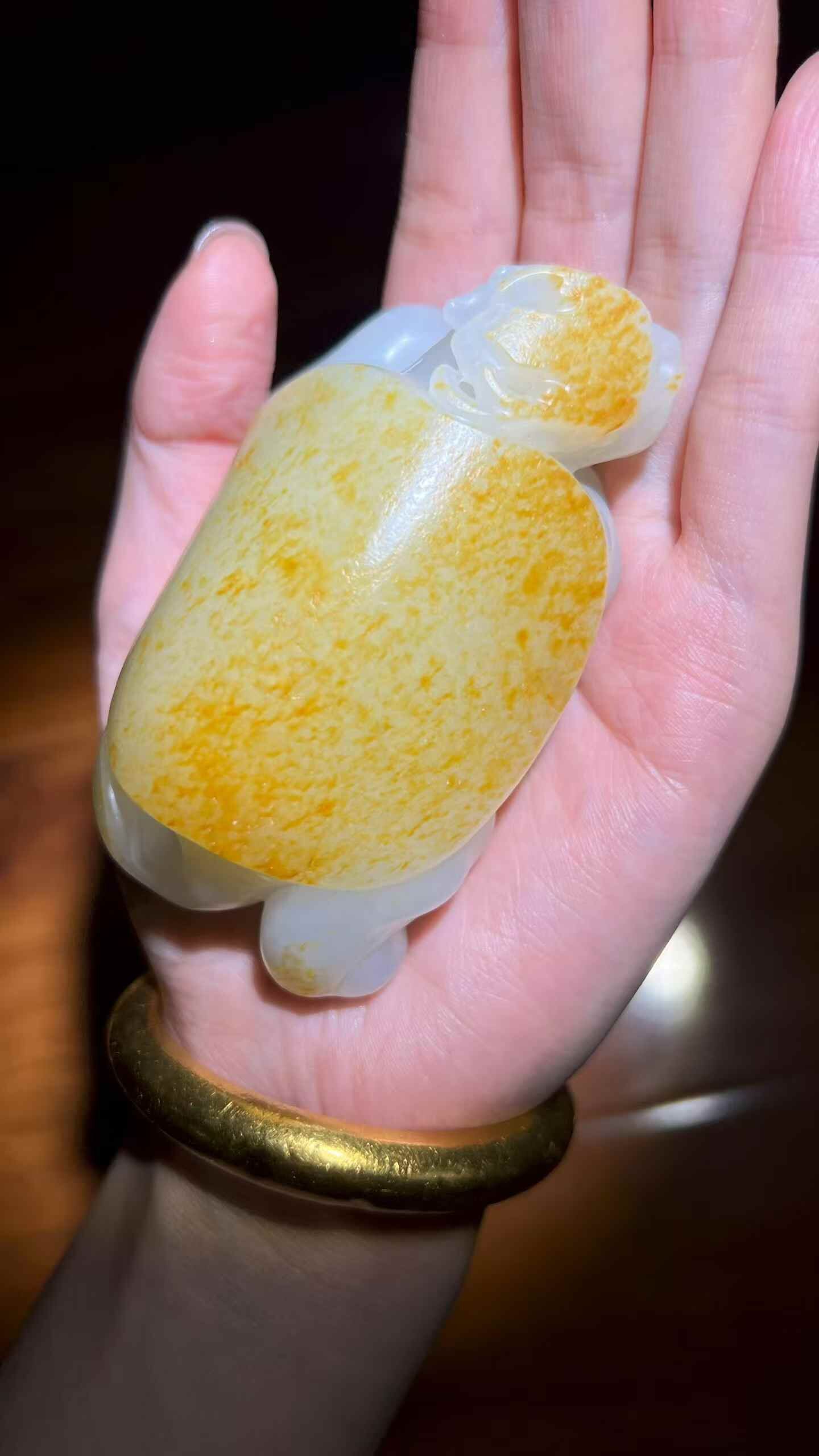 和田玉龜,天然和田玉軟玉