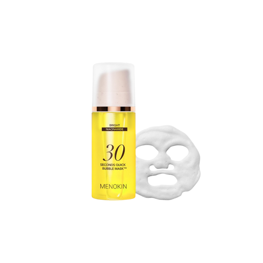 MENOKIN 30秒快速泡沫面膜 黃_BRIGHT#亮白透徹