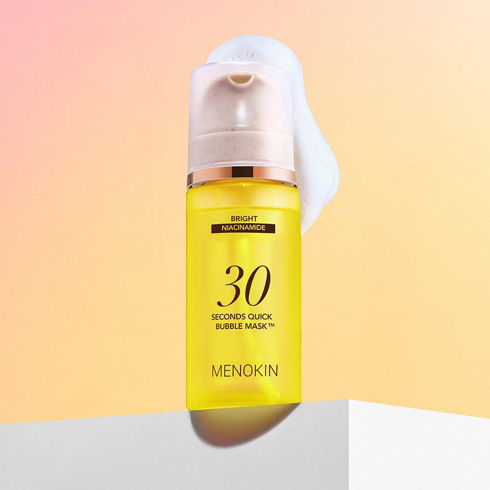 MENOKIN 30秒快速泡沫面膜 黃_BRIGHT#亮白透徹