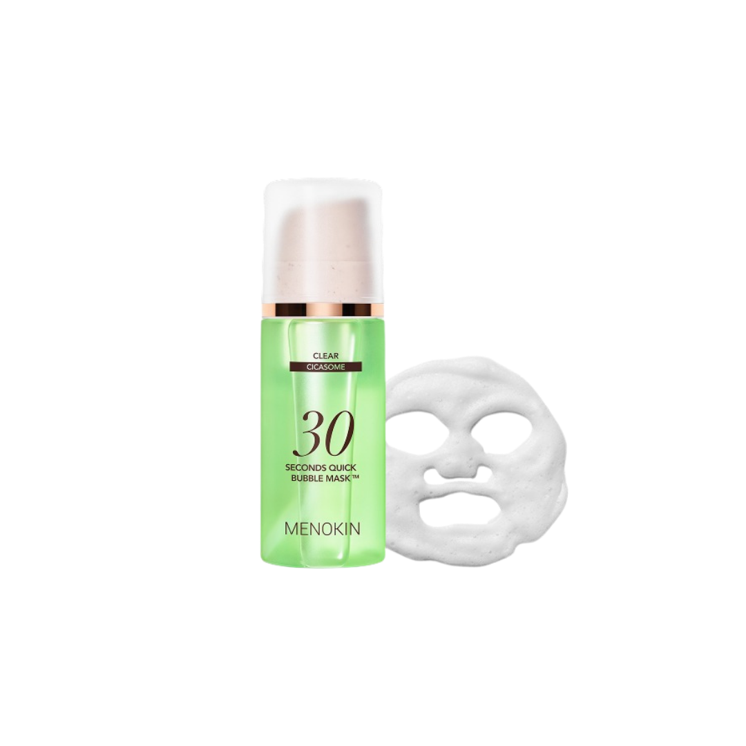 MENOKIN 30秒快速泡沫面膜 綠_CLEAR#舒緩健康