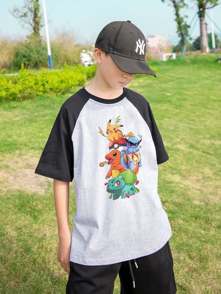 日系寶可夢插肩袖系列